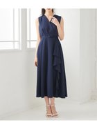 【セルフォード/CELFORD】の【洗える】カシュクールラッフルワンピース 大人の最旬トレンドファッション＆コーディネート founy(ファウニー) ファッション Fashion レディースファッション Fashion for Women ワンピース Dresses おすすめ Recommended / Our Picks ウェーブ Wavy Pattern カーディガン Cardigan, Knitwear ジャケット Jacket, Outerwear ストレート Straight, Straight Cut スマート Smart, Elegant ラッフル Ruffle, Frill ロング Long, Long-Length 洗える Machine Washable thumbnail NVY[089]|ID: prp329100004985616 ipo3291000000037345778