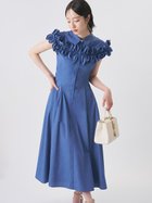 【セルフォード/CELFORD】のフリルヨークシャツワンピース 大人の最旬トレンドファッション＆コーディネート founy(ファウニー) ファッション Fashion レディースファッション Fashion for Women ワンピース Dresses シャツワンピース / 1枚で着映えコーデ Shirt Dresses ウェーブ Wavy Pattern コルセット Corset, Bustier シェイプ Shape, Slim Fit スマート Smart, Elegant パターン Pattern, Design Print フリル Frill, Ruffle フロント Front, Front Design ポケット Pocket, Pocket Detail メタル Metal, Metal Parts ヨーク Yoke, Yoke Design リボン Ribbon, Bow おすすめ Recommended / Our Picks thumbnail IND[088]|ID: prp329100004985619 ipo3291000000037345790