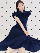 【セルフォード/CELFORD】のフリルヨークシャツワンピース 大人の最旬トレンドファッション＆コーディネート founy(ファウニー) ファッション Fashion レディースファッション Fashion for Women ワンピース Dresses シャツワンピース / 1枚で着映えコーデ Shirt Dresses ウェーブ Wavy Pattern コルセット Corset, Bustier シェイプ Shape, Slim Fit スマート Smart, Elegant パターン Pattern, Design Print フリル Frill, Ruffle フロント Front, Front Design ポケット Pocket, Pocket Detail メタル Metal, Metal Parts ヨーク Yoke, Yoke Design リボン Ribbon, Bow おすすめ Recommended / Our Picks thumbnail NVY[089]|ID: prp329100004985619 ipo3291000000037345791