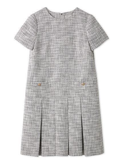 【セルフォード/CELFORD】のツイードミニワンピース インテリア・キッズ・メンズ・レディースファッション・服の通販 founy(ファウニー) 　ファッション　Fashion　レディースファッション　Fashion for Women　ワンピース　Dresses　おすすめ　Recommended / Our Picks　ストレート　Straight, Straight Cut　スマート　Smart, Elegant　セットアップ　Set-Up, Coordinated Outfit　ツイード　Twill, Twill Weave　プリーツ　Pleats, Pleated　ボックス　Boxy, Box Shape　リュクス　Luxury, Elegant, High-End, Chic　今季　This Season, Current Season　夏　Summer　定番　Standard, Basic Item　MIX[930]|ID: prp329100004985620 ipo3291000000037345795