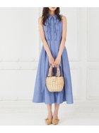 【セルフォード/CELFORD】のフロントフリルデザインシャツワンピース BLU[086]|ID: prp329100004985623 ipo3291000000037345807