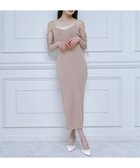 【ロイヤルパーティー/ROYAL PARTY】のレイヤード風ニットタイトキャミワンピース 大人の最旬トレンドファッション＆コーディネート founy(ファウニー) ファッション Fashion レディースファッション Fashion for Women ワンピース Dresses キャミソールワンピース Camisole Dresses thumbnail ベージュ|ID: prp329100004985628 ipo3291000000037345822