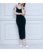 【ロイヤルパーティー/ROYAL PARTY】のレイヤード風ニットタイトキャミワンピース 大人の最旬トレンドファッション＆コーディネート founy(ファウニー) ファッション Fashion レディースファッション Fashion for Women ワンピース Dresses キャミソールワンピース Camisole Dresses thumbnail ブラック|ID: prp329100004985628 ipo3291000000037345823