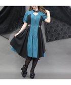 【アクシーズファム/axes femme】の金具デザインバイカラーワンピース 大人の最旬トレンドファッション＆コーディネート founy(ファウニー) ファッション Fashion レディースファッション Fashion for Women ワンピース Dresses おすすめ Recommended / Our Picks クール Cool, Chic コレクション Collection, Seasonal Line フロント Front, Front Design thumbnail ブルーグリーン|ID: prp329100004985631 ipo3291000000037345834