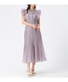 【ミッシュマッシュ/MISCH MASCH】のピコフリルプリーツワンピース MM627426 大人の最旬トレンドファッション＆コーディネート founy(ファウニー) ファッション Fashion レディースファッション Fashion for Women ワンピース Dresses シャーリング Shirring, Ruched フリル Frill, Ruffle プリーツ Pleats, Pleated thumbnail パープル|ID: prp329100004985633 ipo3291000000037345851