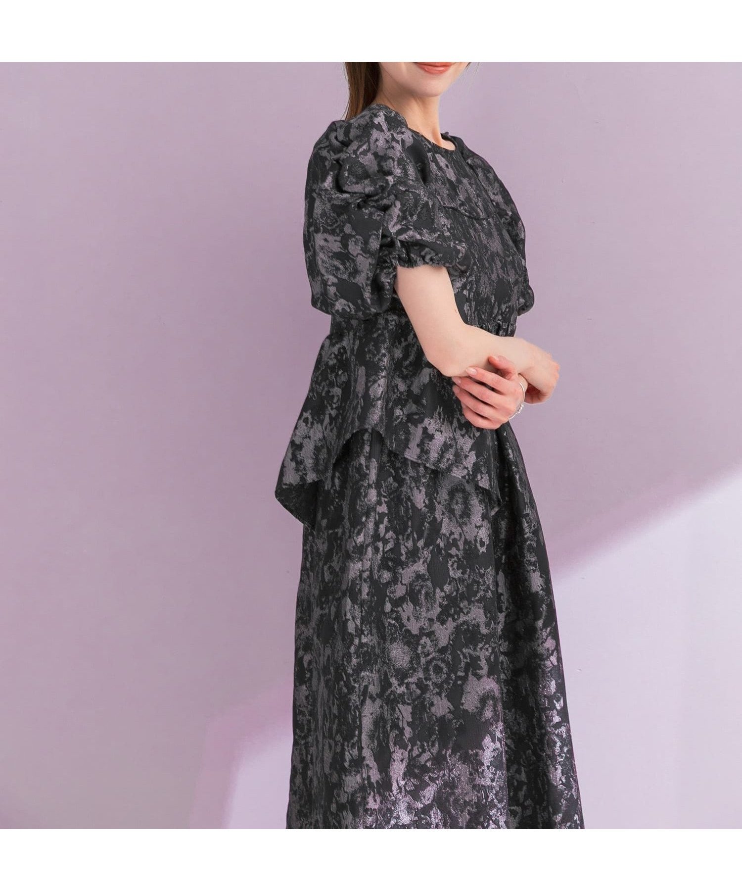 【アーバンリサーチ ロッソ/URBAN RESEARCH ROSSO】のANDRESD JACQUARD DRESS 大人の最旬トレンドファッション＆コーディネート founy(ファウニー) 　ファッション　Fashion　レディースファッション　Fashion for Women　ワンピース　Dresses　フォーマル・パーティードレス・結婚式用ドレス　Elegant & Casual Dresses　アシンメトリー　Asymmetrical Style　くるぶし　Ankle-Length　ガーリー　Girly, Feminine Style　ギャザー　Gathered, Ruffled　ジャカード／ジャガード　Jacquard, Woven Pattern　スリーブ　Sleeve, Long Sleeve / Short Sleeve　ドレス　Dress, One-Piece　バランス　Balance, Style Balance　フリル　Frill, Ruffle　S/S・春夏　SS, Spring/Summer, Warm Season　夏　Summer　エレガント 上品　Elegant　結婚式　Wedding　2026年　2026　2026春夏・S/S　Spring/Summer 2026 SS26　 other-1|ID: prp329100004985637 ipo3291000000037345869