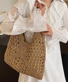 【ミニミニストア/miniministore】のかごバッグ レディースストローバッグ軽量 ブラウン|ID: prp329100004985644 ipo3291000000037345933
