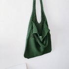 【ミニミニストア/miniministore】のトートバッグ ニット編み バッグ鞄かばん 大人の最旬トレンドファッション＆コーディネート founy(ファウニー) ファッション Fashion レディースファッション Fashion for Women トップス・カットソー Cut & Sew Tops ニット Knit Tops & Sweaters イエロー Yellow 財布 Wallet, Purse パープル Purple, Violet ポケット Pocket, Pocket Detail 無地 Plain, Solid Color ラベンダー Lavender thumbnail ダークグリーン|ID: prp329100004985645 ipo3291000000037345942
