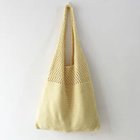 【ミニミニストア/miniministore】のトートバッグ ニット編み バッグ鞄かばん 大人の最旬トレンドファッション＆コーディネート founy(ファウニー) ファッション Fashion レディースファッション Fashion for Women トップス・カットソー Cut & Sew Tops ニット Knit Tops & Sweaters イエロー Yellow 財布 Wallet, Purse パープル Purple, Violet ポケット Pocket, Pocket Detail 無地 Plain, Solid Color ラベンダー Lavender thumbnail 薄イエロー|ID: prp329100004985645 ipo3291000000037345950