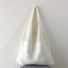 【ミニミニストア/miniministore】のトートバッグ ニット編み バッグ鞄かばん 大人の最旬トレンドファッション＆コーディネート founy(ファウニー) ファッション Fashion レディースファッション Fashion for Women トップス・カットソー Cut & Sew Tops ニット Knit Tops & Sweaters イエロー Yellow 財布 Wallet, Purse パープル Purple, Violet ポケット Pocket, Pocket Detail 無地 Plain, Solid Color ラベンダー Lavender thumbnail オフホワイト|ID: prp329100004985645 ipo3291000000037345951