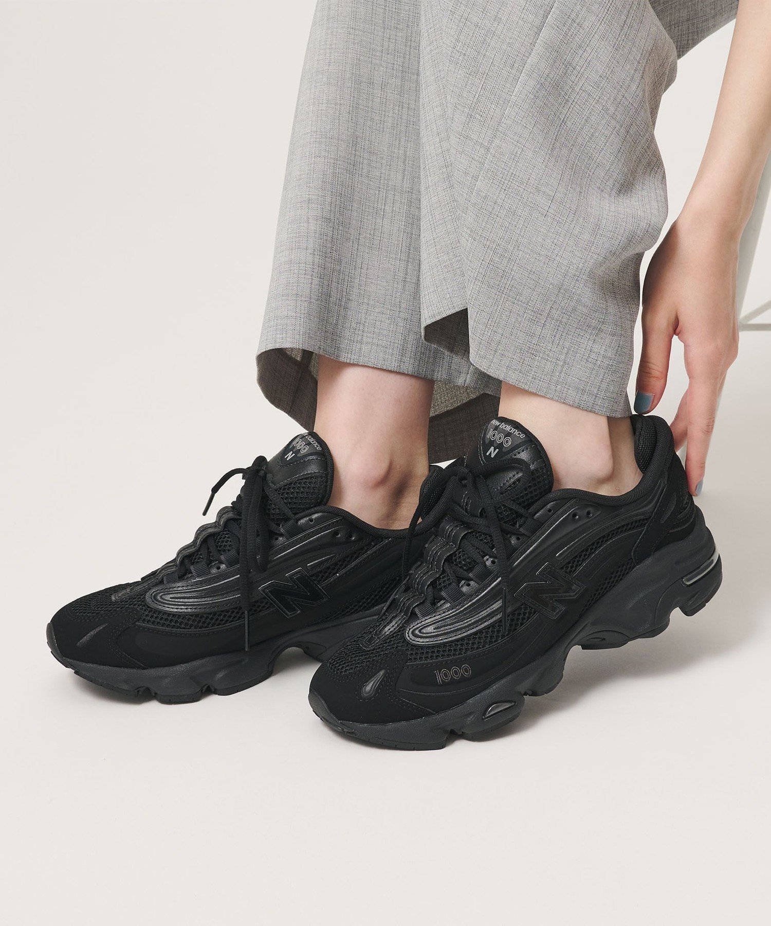 【ビューティ&ユース ユナイテッドアローズ/BEAUTY&YOUTH / UNITED ARROWS】のNew Balance M1000 スニーカー インテリア・キッズ・メンズ・レディースファッション・服の通販 founy(ファウニー) 　ファッション　Fashion　レディースファッション　Fashion for Women　春　Spring　クラシック　Classic, Timeless Style　シューズ　Shoes, Footwear　スタイリッシュ　Stylish, Fashionable　スニーカー　Sneakers, Trainers　スリム　Slim, Slim Fit　バランス　Balance, Style Balance　フィット　Fit, Slim Fit　メッシュ　Mesh, Net Fabric　モノトーン　Monotone, Black and White　BLACK|ID: prp329100004985669 ipo3291000000037346075
