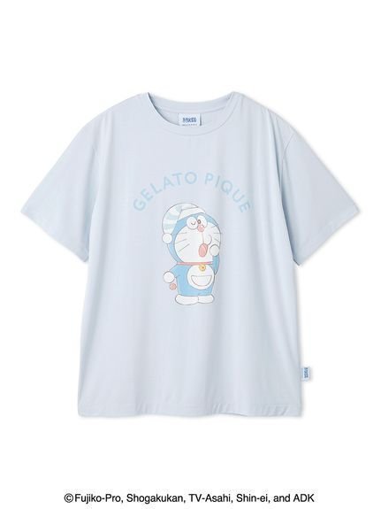 【ジェラート ピケ/gelato pique】の【ドラえもん】【レディース】ワンポイントTシャツ インテリア・キッズ・メンズ・レディースファッション・服の通販 founy(ファウニー) 　ファッション　Fashion　レディースファッション　Fashion for Women　トップス・カットソー　Cut & Sew Tops　シャツ・ブラウス・オフィスカジュアル　Elegant Blouses & Button-Ups　ロングTシャツ・Tシャツ　Longline T-Shirts & Tees　キャラクター　Character, Licensed Characters　コレクション　Collection, Seasonal Line　スペシャル　Special, Limited Edition　スマート　Smart, Elegant　トレンド　Trend, Trending Now　人気　Popular, Best Seller　プリント　Print, Printed Pattern　ベーシック　Basic, Essential　ロング　Long, Long-Length　ワンポイント　One Point, Statement Accent　お家時間・ステイホーム　Stay Home / At Home　BLU[086]|ID: prp329100004985676 ipo3291000000037346105