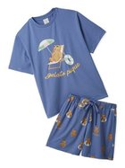 【ジェラート ピケ/gelato pique】の【ONLINE限定】【接触冷感】サマーベア柄ワンポイントTシャツ ショートパンツセット NVY[089]|ID: prp329100004985679 ipo3291000000037346123