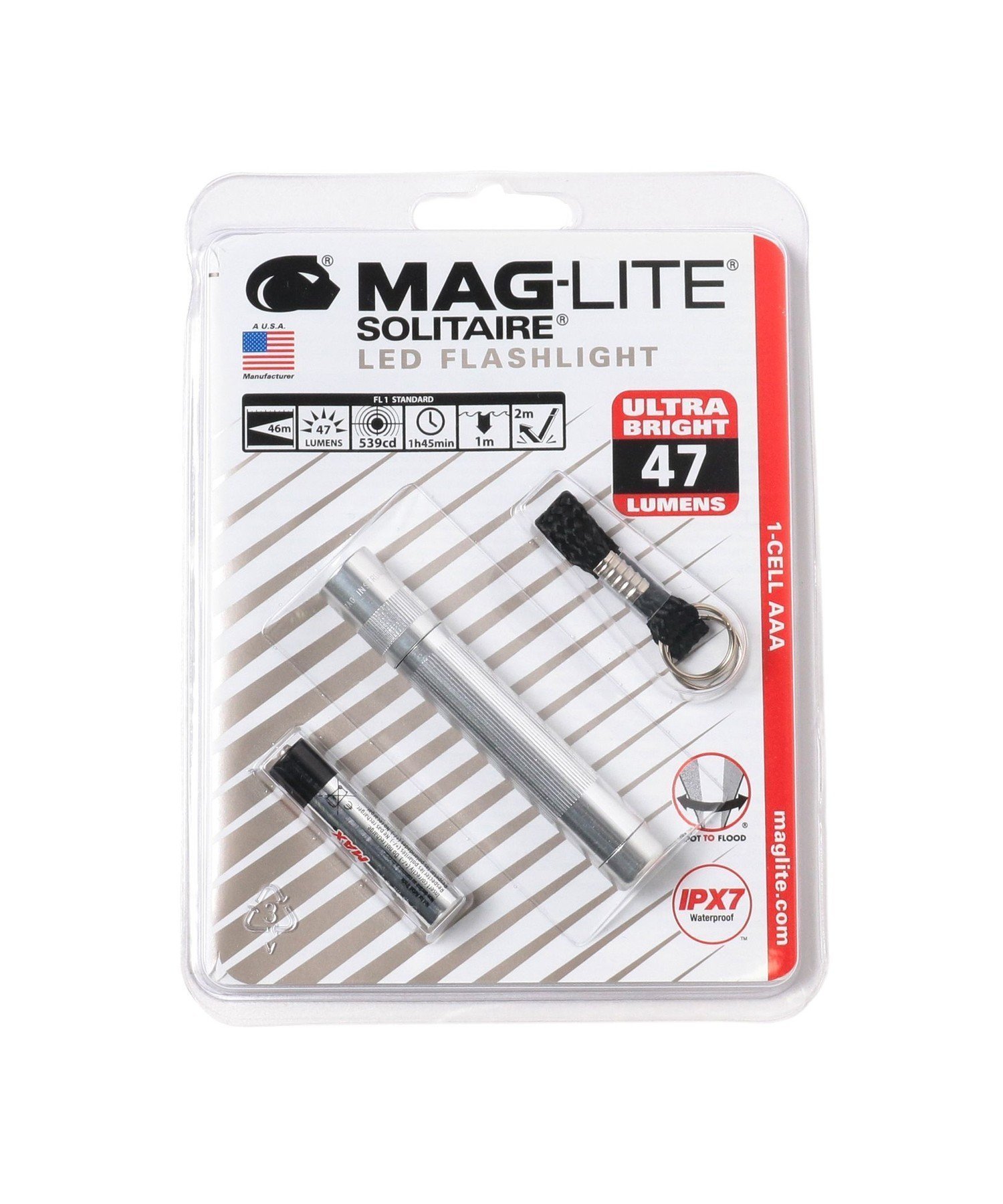 【ビームス/BEAMS / MEN】のMAG LITE / マグライト SOLITARE LED FLASH LIGHT インテリア・キッズ・メンズ・レディースファッション・服の通販 founy(ファウニー) 　ファッション　Fashion　メンズファッション　Fashion for Men　アウトドア　Outdoor Clothing　コンパクト　Compact, Small Size　SILVER|ID: prp329100004985682 ipo3291000000037346138