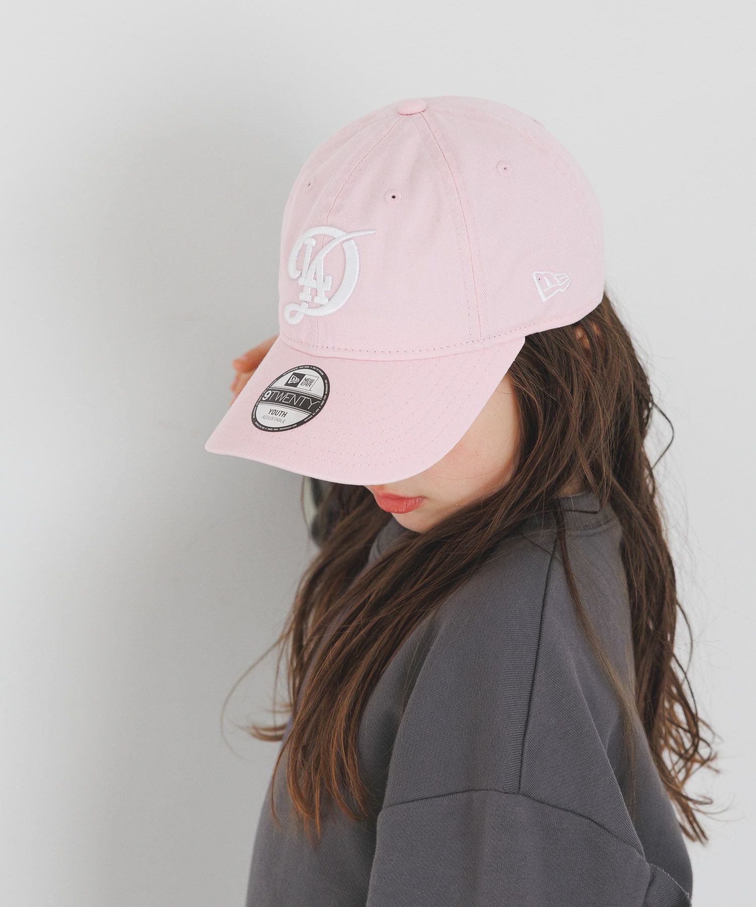 【ベイフロー/BAYFLOW / KIDS】の【NEW ERA(ニューエラ)】別注YOUTH920(KIDS) インテリア・キッズ・メンズ・レディースファッション・服の通販 founy(ファウニー) 　ファッション　Fashion　キッズファッション　Fashion for Kids　ウォッシュ　Washed Finish　キャップ　Cap, Baseball Cap　コレクション　Collection, Seasonal Line　ダメージ　Distressed, Destroyed　フロント　Front, Front Design　別注　Limited Edition, Custom Order　定番　Standard, Basic Item　ピンク20|ID: prp329100004985697 ipo3291000000037346241
