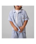 【ギャップ/GAP / KIDS】のコットンリネンシャツ (幼児・ベビー) 大人の最旬トレンドファッション＆コーディネート founy(ファウニー) ファッション Fashion キッズファッション Fashion for Kids ストライプ Stripe, Striped Pattern パッチ Patch, Appliqué フィット Fit, Slim Fit フロント Front, Front Design ベビー Baby, Babywear ポケット Pocket, Pocket Detail リネン Linen, Linen Fabric リラックス Relax, Relaxed Fit 半袖 Short Sleeve, Half Sleeve thumbnail RAILROAD_STRIPE|ID: prp329100004985702 ipo3291000000037346266