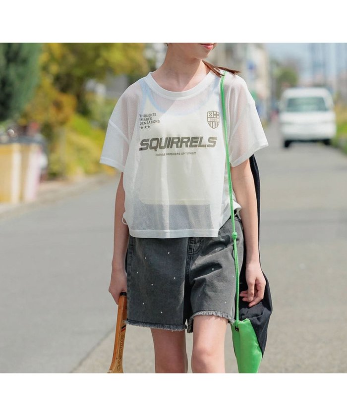 【グローバルワーク/GLOBAL WORK / KIDS】のDRYプリントメッシュプルオーバー半袖/キッズ/326105 インテリア・キッズ・メンズ・レディースファッション・服の通販 founy(ファウニー) https://founy.com/ ファッション Fashion キッズファッション Fashion for Kids トップス・カットソー Cut & Sew Tops おすすめ Recommended / Our Picks インナー Innerwear カーゴパンツ Cargo Pants, Utility Pants キャミ Camisole, Cami Top トレンド Trend, Trending Now ドローコード Drawcord, Drawstring Cord プリント Print, Printed Pattern ボトム Bottoms, Lower Wear メッシュ Mesh, Net Fabric 半袖 Short Sleeve, Half Sleeve |ID: prp329100004985711 ipo3291000000037346332