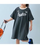 【デビロック/devirock / KIDS】の綿100% デビラボ BIGシルエット 半袖ワンピース 子供服 キッズ 女の子 26SS 大人の最旬トレンドファッション＆コーディネート founy(ファウニー) ファッション Fashion キッズファッション Fashion for Kids ワンピース Dresses キャップ Cap, Baseball Cap スニーカー Sneakers, Trainers デニム Denim, Jeans Material プリント Print, Printed Pattern 半袖 Short Sleeve, Half Sleeve おすすめ Recommended / Our Picks 2026年 2026 2026春夏・S/S Spring/Summer 2026 SS26 thumbnail 001-ロゴ-スミクロ|ID: prp329100004985752 ipo3291000000037346614