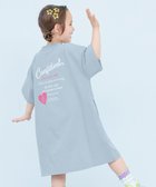 【デビロック/devirock / KIDS】の綿100% デビラボ BIGシルエット 半袖ワンピース 子供服 キッズ 女の子 26SS 大人の最旬トレンドファッション＆コーディネート founy(ファウニー) ファッション Fashion キッズファッション Fashion for Kids ワンピース Dresses キャップ Cap, Baseball Cap スニーカー Sneakers, Trainers デニム Denim, Jeans Material プリント Print, Printed Pattern 半袖 Short Sleeve, Half Sleeve おすすめ Recommended / Our Picks 2026年 2026 2026春夏・S/S Spring/Summer 2026 SS26 thumbnail 005-ロゴ2-ミストブルー|ID: prp329100004985752 ipo3291000000037346618