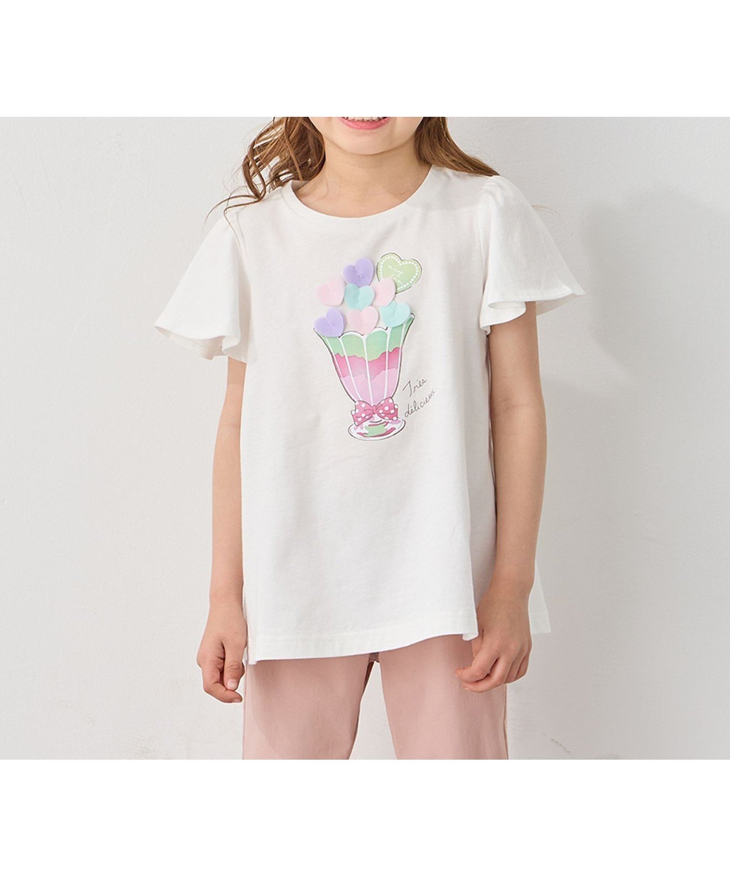 【エニー/ANY / KIDS】の【温度で色が変わる】接触冷感 しろくま ミラクルプリント Tシャツ インテリア・キッズ・メンズ・レディースファッション・服の通販 founy(ファウニー) 　ファッション　Fashion　キッズファッション　Fashion for Kids　グラス　Glass, Eyewear　プリント　Print, Printed Pattern　ポケット　Pocket, Pocket Detail　モチーフ　Motif, Design Theme　ラベンダー　Lavender　リボン　Ribbon, Bow　夏　Summer　オフホワイト[001]|ID: prp329100004985758 ipo3291000000037346647