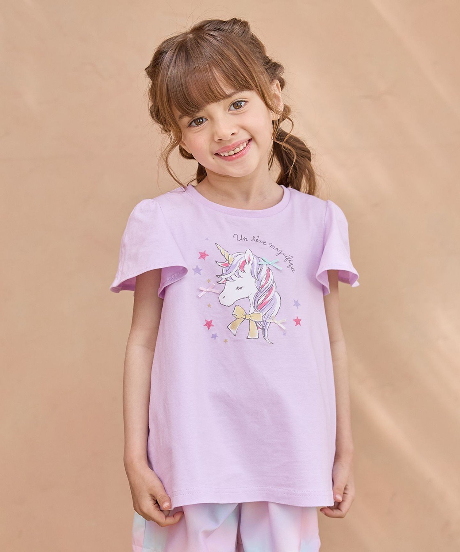 【エニー/ANY / KIDS】の【温度で色が変わる】接触冷感 しろくま ミラクルプリント Tシャツ インテリア・キッズ・メンズ・レディースファッション・服の通販 founy(ファウニー) 　ファッション　Fashion　キッズファッション　Fashion for Kids　グラス　Glass, Eyewear　プリント　Print, Printed Pattern　ポケット　Pocket, Pocket Detail　モチーフ　Motif, Design Theme　ラベンダー　Lavender　リボン　Ribbon, Bow　夏　Summer　ラベンダー[082]|ID: prp329100004985758 ipo3291000000037346649