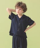 【こども ビームス/コドモ ビームス / KIDS】の楊柳 開襟 シャツ 2026SS(90~140cm) 大人の最旬トレンドファッション＆コーディネート founy(ファウニー) ファッション Fashion キッズファッション Fashion for Kids シンプル Simple, Minimal セットアップ Set-Up, Coordinated Outfit 夏 Summer 2026年 2026 2026春夏・S/S Spring/Summer 2026 SS26 thumbnail NAVY|ID: prp329100004985960 ipo3291000000037347745