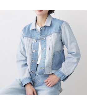 【デッサン/Dessin】の【ユニセックス/2WAY】リバーシブルデニムジャケット 大人の最旬トレンドファッション＆コーディネート founy(ファウニー) ファッション Fashion レディースファッション Fashion for Women アウター Coat / Outerwear Collection レディースジャケット・軽アウター Jackets デニムジャケット / カジュアルアウター Denim Jackets インナー Innerwear カットソー Cut and Sewn Top コンパクト Compact, Small Size ジャケット Jacket, Outerwear スウェット / スエット Sweatshirt, Sweatwear スマート Smart, Elegant デニム Denim, Jeans Material トレンド Trend, Trending Now 定番 Standard, Basic Item 人気 Popular, Best Seller ポケット Pocket, Pocket Detail メンズ Men's, Menswear リバーシブル Reversible, Two-Sided ロング Long, Long-Length |ID:prp329100004985992
