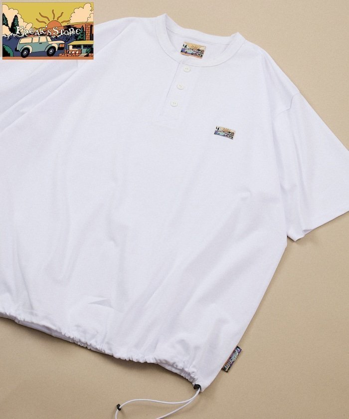 【フリークスストア/FREAK'S STORE】のFREAK S STORE for BEACH FES リラックスフィット ワンポイントロゴ スピンドル ヘンリーネックTシャツ インテリア・キッズ・メンズ・レディースファッション・服の通販 founy(ファウニー) https://founy.com/ ファッション Fashion メンズファッション Fashion for Men アウトドア Outdoor Clothing 吸水 Absorbent, Quick-Dry ショーツ Shorts, Short Pants シンプル Simple, Minimal スピンドル Spindle, Drawcord スラックス Slacks, Dress Pants デニム Denim, Jeans Material ドローコード Drawcord, Drawstring Cord ビーチ Beach, Seaside フィット Fit, Slim Fit リラックス Relax, Relaxed Fit ワンポイント One Point, Statement Accent S/S・春夏 SS, Spring/Summer, Warm Season おすすめ Recommended / Our Picks 夏 Summer 旅行 Travel 2026年 2026 2026春夏・S/S Spring/Summer 2026 SS26 |ID: prp329100004985994 ipo3291000000037347920