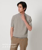【ユナイテッドアローズ/UNITED ARROWS / MEN】のショートスリーブ ボーダー モックネックニット UA COZY -ウォッシャブル・抗菌防臭- MOCA|ID: prp329100004986017 ipo3291000000037348003