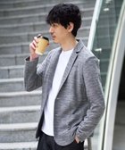 【アー ヴェー ヴェー/a.v.v HOMME / MEN】の【イージーケア/洗濯機で洗える/ストレッチ】スラブメランジカノコスマートジャケット ダークグレー|ID: prp329100004986036 ipo3291000000037348085