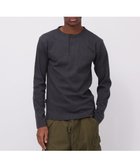 【アヴィレックス/AVIREX / MEN】の《DAILY/デイリー》RIB L/S HENLEY NECK T-SHIRT チャコール|ID: prp329100004986046 ipo3291000000037348131