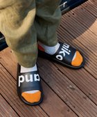 【ニコアンド/niko and / MEN】のニコロゴシャワーサンダル ブラック×ホワイト|ID: prp329100004986051 ipo3291000000037348148