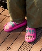 【ニコアンド/niko and / MEN】のニコロゴシャワーサンダル ピンク×グリーン|ID: prp329100004986051 ipo3291000000037348149