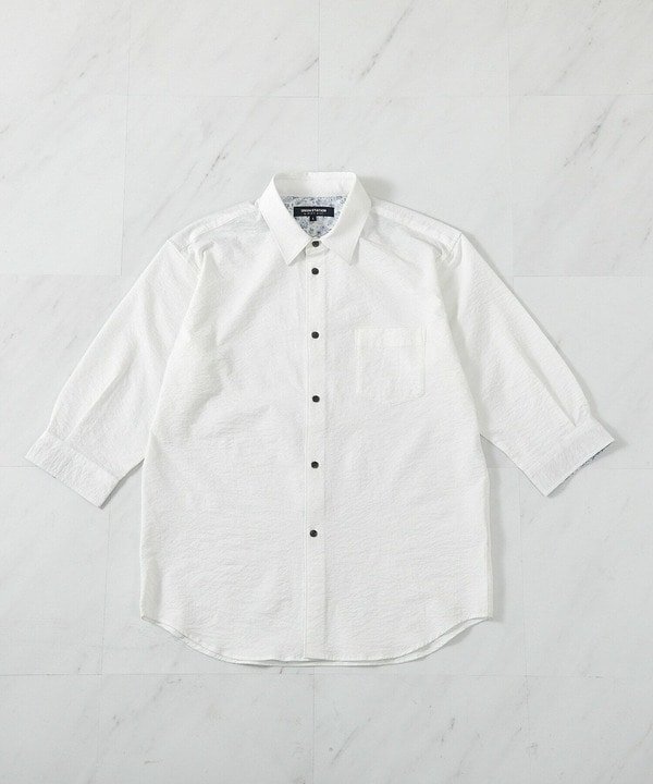 【メンズビギトーキョー/Men's Bigi / MEN】のストレッチワッシャー七分袖シャツ ハンドウォッシャブル・UVカット・抗菌 インテリア・キッズ・メンズ・レディースファッション・服の通販 founy(ファウニー) https://founy.com/ ファッション Fashion メンズファッション Fashion for Men アウトドア Outdoor Clothing アメリカン American Style インナー Innerwear 抗菌 Antibacterial, Bacteria-Resistant サマー Summer, Summer Style ショーツ Shorts, Short Pants シンプル Simple, Minimal ストレッチ Stretch, Stretchy Fabric スラックス Slacks, Dress Pants デニム Denim, Jeans Material リラックス Relax, Relaxed Fit ワイド Wide, Wide Fit ワーク Workwear, Utility Style 夏 Summer エレガント 上品 Elegant |ID: prp329100004986054 ipo3291000000037348171