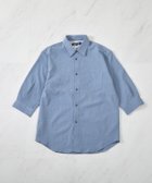 【メンズビギトーキョー/Men's Bigi / MEN】のストレッチワッシャー七分袖シャツ ハンドウォッシャブル・UVカット・抗菌 ダークブルー|ID: prp329100004986054 ipo3291000000037348174