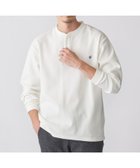 【シップス/SHIPS / MEN】の【WEB限定】SHIPS 抗菌・防臭 ワンポイントロゴ バーズアイ ヘンリーネック 長袖 Tシャツ ホワイト|ID: prp329100004986059 ipo3291000000037348205