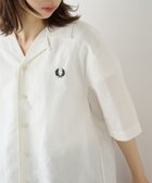 【カセットチャート/Cassette Chart / MEN】のFRED PERRY/LINEN BLEND REVERE COLLAR SHIRT フレッドペリー オープンカラーシャツ WHT|ID: prp329100004986063 ipo3291000000037348222
