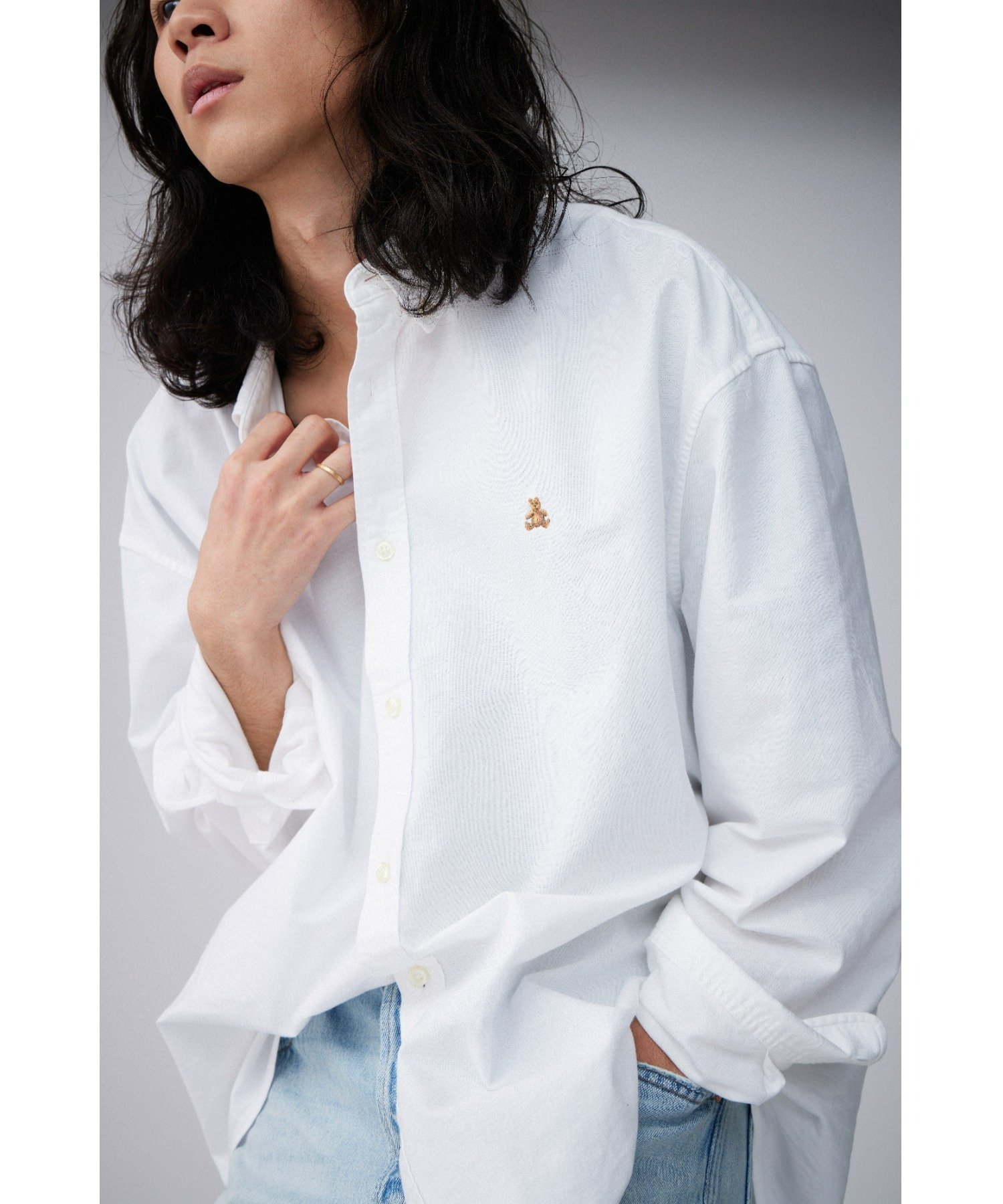 【ギャップ/GAP】のブラナンベア オックスフォードシャツ(ユニセックス) インテリア・キッズ・メンズ・レディースファッション・服の通販 founy(ファウニー) 　ファッション　Fashion　レディースファッション　Fashion for Women　トップス・カットソー　Cut & Sew Tops　シャツ・ブラウス・オフィスカジュアル　Elegant Blouses & Button-Ups　オーガニック　Organic Cotton　ストレート　Straight, Straight Cut　長袖　Long Sleeve, Full Sleeve　フィット　Fit, Slim Fit　フロント　Front, Front Design　リラックス　Relax, Relaxed Fit　WHITE_2|ID: prp329100004986064 ipo3291000000037348225