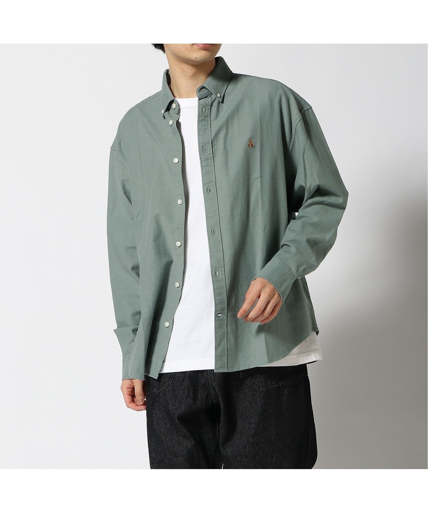 【ギャップ/GAP】のブラナンベア オックスフォードシャツ(ユニセックス) インテリア・キッズ・メンズ・レディースファッション・服の通販 founy(ファウニー) 　ファッション　Fashion　レディースファッション　Fashion for Women　トップス・カットソー　Cut & Sew Tops　シャツ・ブラウス・オフィスカジュアル　Elegant Blouses & Button-Ups　オーガニック　Organic Cotton　ストレート　Straight, Straight Cut　長袖　Long Sleeve, Full Sleeve　フィット　Fit, Slim Fit　フロント　Front, Front Design　リラックス　Relax, Relaxed Fit　ARMY_JACKET_GREEN|ID: prp329100004986064 ipo3291000000037348230