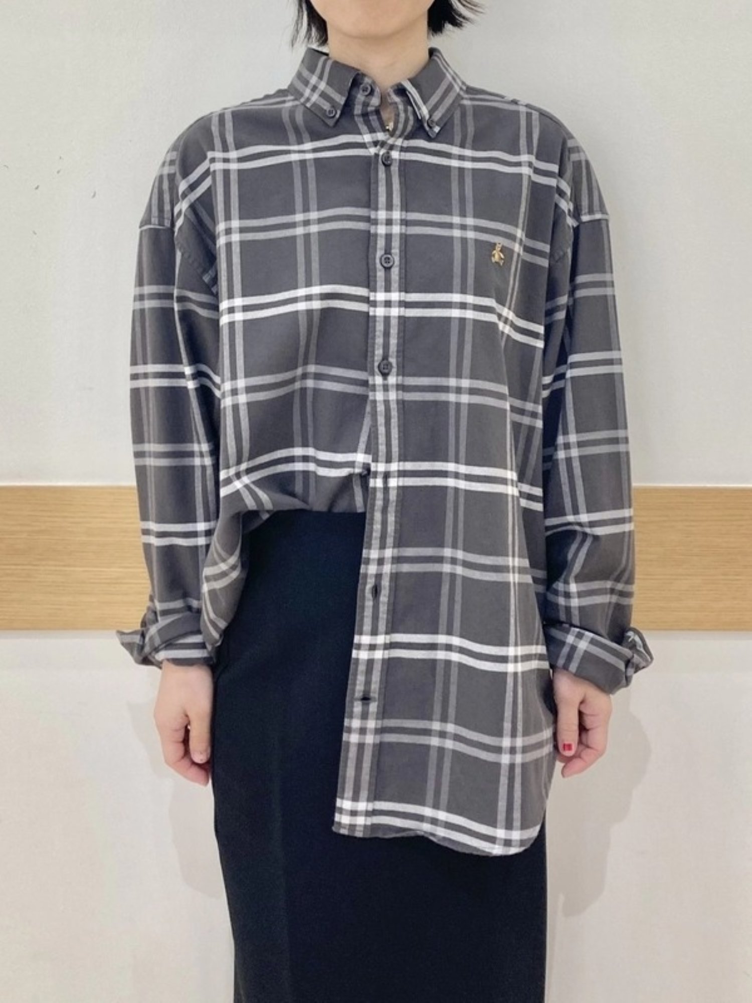【ギャップ/GAP】のブラナンベア オックスフォードシャツ(ユニセックス) インテリア・キッズ・メンズ・レディースファッション・服の通販 founy(ファウニー) 　ファッション　Fashion　レディースファッション　Fashion for Women　トップス・カットソー　Cut & Sew Tops　シャツ・ブラウス・オフィスカジュアル　Elegant Blouses & Button-Ups　オーガニック　Organic Cotton　ストレート　Straight, Straight Cut　長袖　Long Sleeve, Full Sleeve　フィット　Fit, Slim Fit　フロント　Front, Front Design　リラックス　Relax, Relaxed Fit　GREY_PLAID|ID: prp329100004986064 ipo3291000000037348235