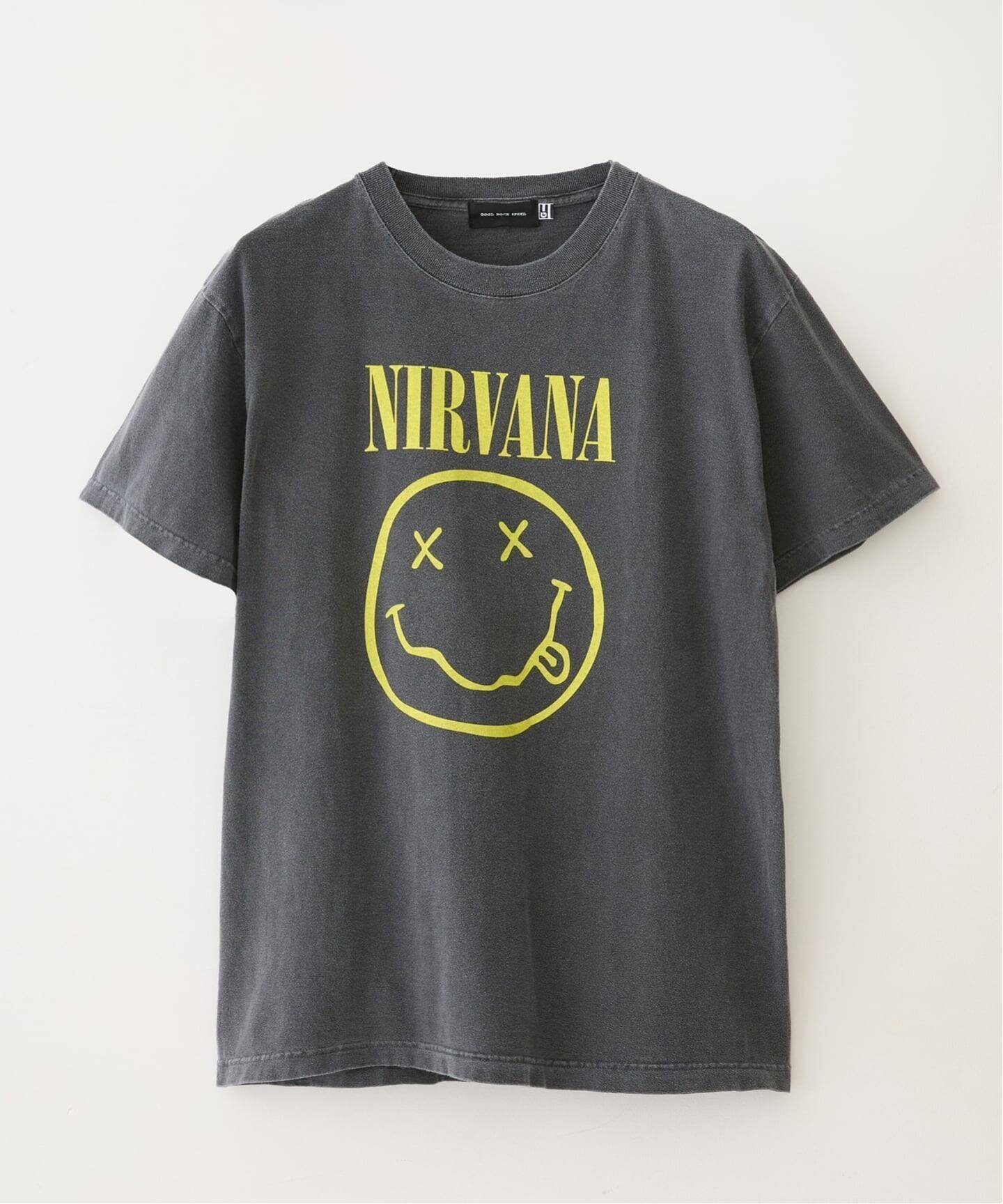 【ジョイントワークス/JOINT WORKS】のGOOD ROCK SPEED / グッドロックスピード NIRVANA SMILE ART T-SHIRT 大人の最旬トレンドファッション＆コーディネート founy(ファウニー) 　ファッション　Fashion　レディースファッション　Fashion for Women　トップス・カットソー　Cut & Sew Tops　シャツ・ブラウス・オフィスカジュアル　Elegant Blouses & Button-Ups　ロングTシャツ・Tシャツ　Longline T-Shirts & Tees　インナー　Innerwear　ウォッシュ　Washed Finish　ヴィンテージ　Vintage Style　キャラクター　Character, Licensed Characters　グラフィック　Graphic, Graphic Design　スニーカー　Sneakers, Trainers　スマート　Smart, Elegant　デニム　Denim, Jeans Material　プリント　Print, Printed Pattern　 other-1|ID: prp329100004986075 ipo3291000000037348297