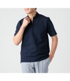 【ニューヨーカー/NEWYORKER / MEN】の【吸水速乾・防シワ】FLEXY ギンガムサッカー ハーフジップ スタンドカラーポロシャツ ネイビー|ID: prp329100004986085 ipo3291000000037348339