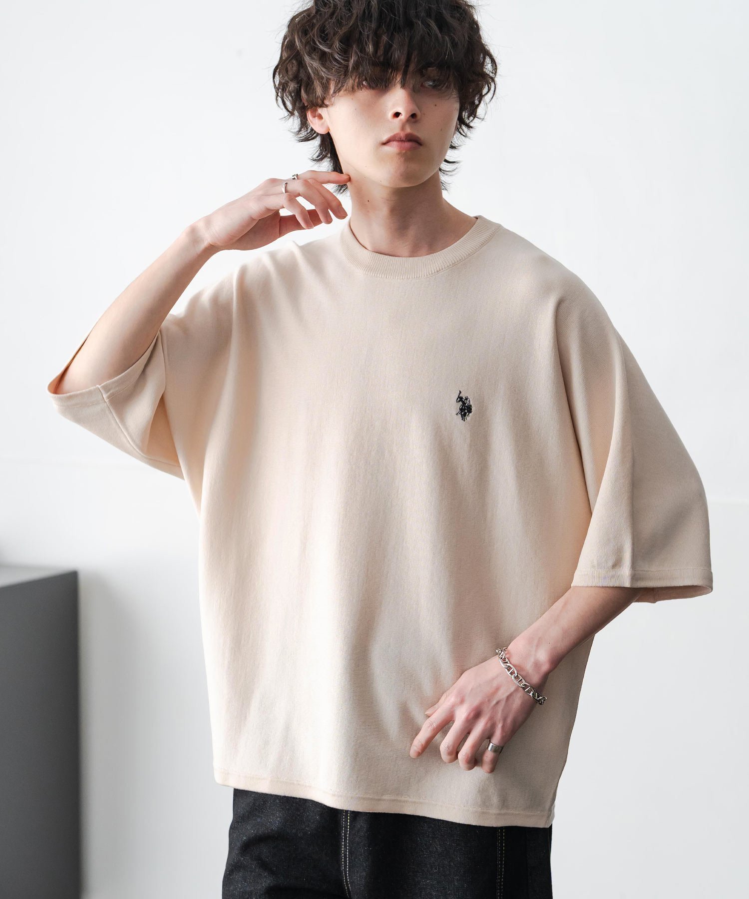 【ロッキーモンロー/Rocky Monroe】のU.S. POLO ASSN. ドルマンサマーニット インテリア・キッズ・メンズ・レディースファッション・服の通販 founy(ファウニー) 　ファッション　Fashion　レディースファッション　Fashion for Women　トップス・カットソー　Cut & Sew Tops　ニット　Knit Tops & Sweaters　春　Spring　サマー　Summer, Summer Style　シンプル　Simple, Minimal　ストレッチ　Stretch, Stretchy Fabric　デニム　Denim, Jeans Material　バランス　Balance, Style Balance　メンズ　Men's, Menswear　リラックス　Relax, Relaxed Fit　ルーズ　Loose, Oversized　ワイド　Wide, Wide Fit　ワンポイント　One Point, Statement Accent　S/S・春夏　SS, Spring/Summer, Warm Season　再入荷　Restock / Back in Stock　おすすめ　Recommended / Our Picks　夏　Summer　エレガント 上品　Elegant　オフ|ID: prp329100004986107 ipo3291000000037348452
