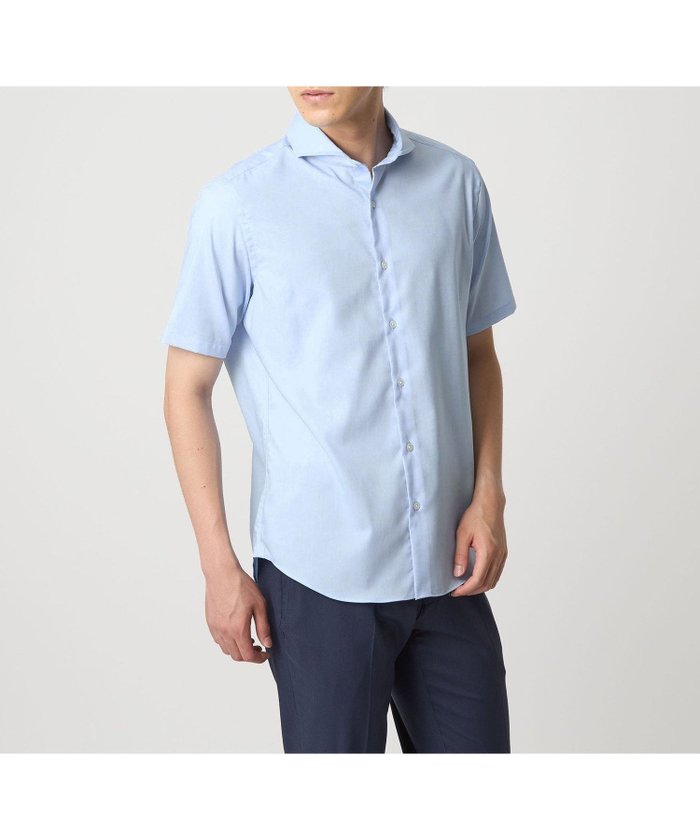 【ユナイテッドアローズ/UNITED ARROWS / MEN】のドビークロス カッタウェイカラー ブルーシャツ-イージーケア- A DAY IN THE LIFE インテリア・キッズ・メンズ・レディースファッション・服の通販 founy(ファウニー) https://founy.com/ ファッション Fashion メンズファッション Fashion for Men インナー Innerwear ジャケット Jacket, Outerwear スタイリッシュ Stylish, Fashionable 半袖 Short Sleeve, Half Sleeve アウトレット Outlet / Clearance おすすめ Recommended / Our Picks 夏 Summer ビジネス 仕事 通勤 Business / Work / Commuting |ID: prp329100004986111 ipo3291000000037348475