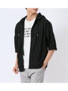 【タカキュー/TAKA-Q / MEN】のカウラ/Kaule ハニカム メッシュ 半端袖 パーカー 05黒|ID: prp329100004986116 ipo3291000000037348496