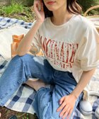 【アズノウアズ プラス/AS KNOW AS plus】の◎【UNISEX ITEM】『ゆったりサイズ』フラワー刺繍重ねロゴプリント半袖Tシャツ 大人の最旬トレンドファッション＆コーディネート founy(ファウニー) ファッション Fashion レディースファッション Fashion for Women トップス・カットソー Cut & Sew Tops シャツ・ブラウス・オフィスカジュアル Elegant Blouses & Button-Ups ロングTシャツ・Tシャツ Longline T-Shirts & Tees カーゴパンツ Cargo Pants, Utility Pants ガーリー Girly, Feminine Style デニム Denim, Jeans Material トレンド Trend, Trending Now フラワー Flower, Floral プリント Print, Printed Pattern ボトム Bottoms, Lower Wear 半袖 Short Sleeve, Half Sleeve モチーフ Motif, Design Theme ユニセックス Unisex, Genderless リラックス Relax, Relaxed Fit 再入荷 Restock / Back in Stock thumbnail エクリュ|ID: prp329100004986119 ipo3291000000037348510