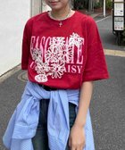 【アズノウアズ プラス/AS KNOW AS plus】の◎【UNISEX ITEM】『ゆったりサイズ』フラワー刺繍重ねロゴプリント半袖Tシャツ 大人の最旬トレンドファッション＆コーディネート founy(ファウニー) ファッション Fashion レディースファッション Fashion for Women トップス・カットソー Cut & Sew Tops シャツ・ブラウス・オフィスカジュアル Elegant Blouses & Button-Ups ロングTシャツ・Tシャツ Longline T-Shirts & Tees カーゴパンツ Cargo Pants, Utility Pants ガーリー Girly, Feminine Style デニム Denim, Jeans Material トレンド Trend, Trending Now フラワー Flower, Floral プリント Print, Printed Pattern ボトム Bottoms, Lower Wear 半袖 Short Sleeve, Half Sleeve モチーフ Motif, Design Theme ユニセックス Unisex, Genderless リラックス Relax, Relaxed Fit 再入荷 Restock / Back in Stock thumbnail アカ|ID: prp329100004986119 ipo3291000000037348512