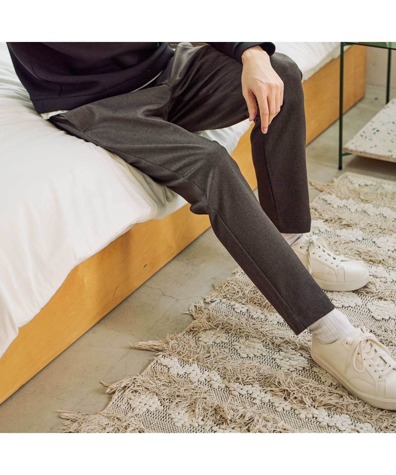 【グローバルワーク/GLOBAL WORK / MEN】のスマらくイージーパンツ/601315 インテリア・キッズ・メンズ・レディースファッション・服の通販 founy(ファウニー) 　ファッション　Fashion　メンズファッション　Fashion for Men　ボトムス　Bottoms　おすすめ　Recommended / Our Picks　ジャケット　Jacket, Outerwear　ストレッチ　Stretch, Stretchy Fabric　スマート　Smart, Elegant　スラックス　Slacks, Dress Pants　セットアップ　Set-Up, Coordinated Outfit　ドローコード　Drawcord, Drawstring Cord　フィット　Fit, Slim Fit　ボトム　Bottoms, Lower Wear　ブラウン無地58|ID: prp329100004986121 ipo3291000000037348532