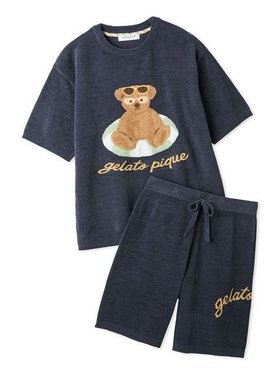【ジェラートピケ オム/GELATO PIQUE HOMME / MEN】の【ONLINE限定】【HOMME】 サマーベアジャガードプルオーバー ロゴジャガードハーフパンツセット 大人の最旬トレンドファッション＆コーディネート founy(ファウニー) ファッション Fashion メンズファッション Fashion for Men トップス・カットソー Cut & Sew Tops ボトムス Bottoms ハーフパンツ・ショートパンツ Shorts & Half Pants カラフル Colorful Design サマー Summer, Summer Style サングラス Sunglasses, Shades スマート Smart, Elegant セットアップ Set-Up, Coordinated Outfit ハーフ Half, Half-Length 半袖 Short Sleeve, Half Sleeve おすすめ Recommended / Our Picks お家時間・ステイホーム Stay Home / At Home 夏 Summer ギフト プレゼント Gift / Present |ID:prp329100004986126
