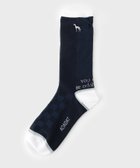 【アダバット/adabat / MEN】のブロックジャカードレギュラーソックス ネイビー|ID: prp329100004986127 ipo3291000000037348563